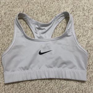 White Nike sports bra size small